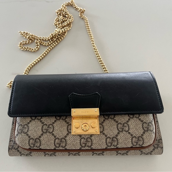 Gucci Handbags - Gucci Padlock GG Supreme Monogram Chain Wallet WOC / Shoulder / Crossbody Bag
